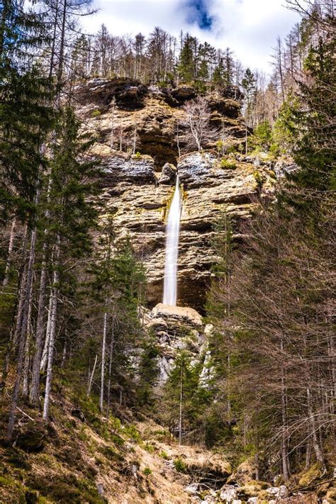 Pericnik Waterfall From Vrata Valley Slovenia Stock Photo Image Of