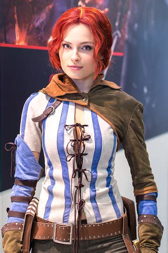 Kristina As Triss From Witcher 3 At Igromir 2013 Russian G Sergiy