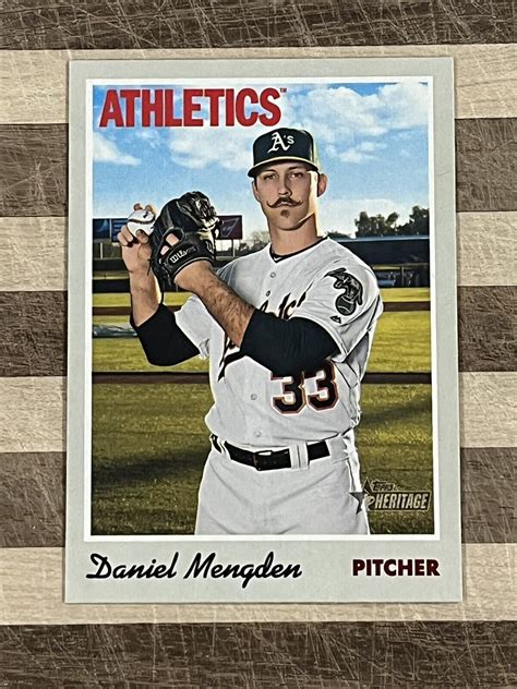 2019 Topps Heritage 11 Daniel Mengden For Sale Online EBay