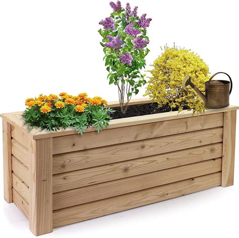 Holzfee Pflanzkasten Lärche Primus 100 x 40 x 40 cm Amazon de Garten