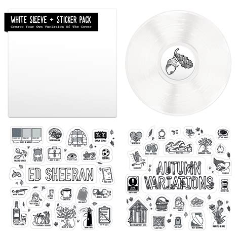 Autumn Variations Sticker Sheet Vinyl Ed Sheeran Warner Music Australia Store