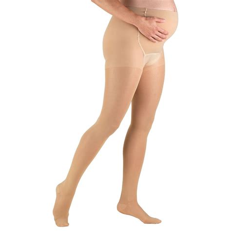 Truform 0267 Maternity Compression Pantyhose Sheer 20 30 Mmhg Beige Small Ebay