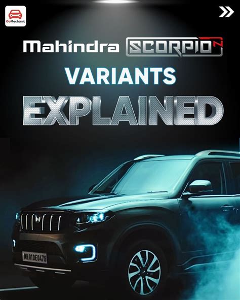 Mahindra Scorpio N Variants Explained In Detail Artofit