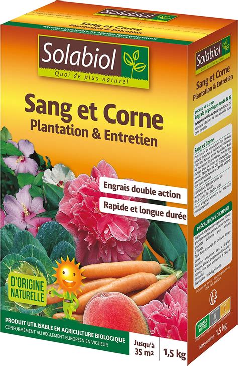 SOLABIOL Corne D Origine Naturelle 4 Kg Prix Choc 100 Corne broyée