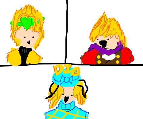 Dio Dio Brando And Diego Drawception