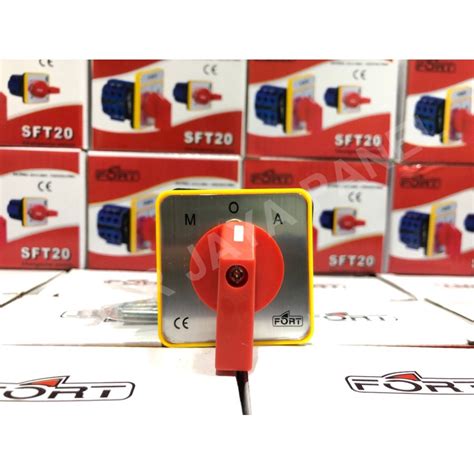 Jual ROTARY SWITCH SFT20 SA16 A O M 3P SELECTOR AOM FORT Shopee Indonesia