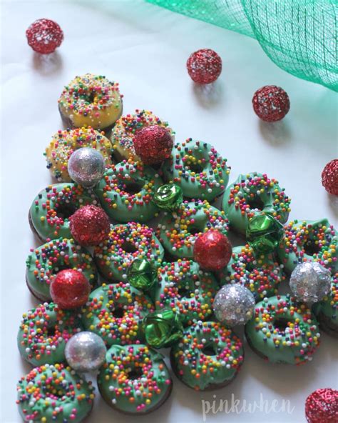 Donut Christmas Tree Dessert Pinkwhen