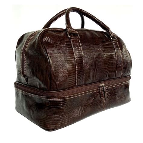 Bolsa Para Viagem De Mão - Bolsa De Mão Para Viagem de Couro Cor Marrom HP038 | HAMISH