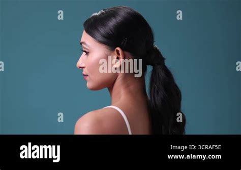 A Hot Asian Woman With Flawless Natural Skin Radiating A Fresh And Effortless Beauty Stock