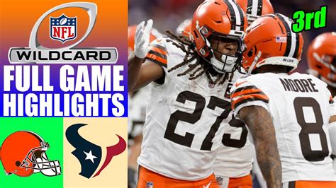 Cleveland Browns Vs Houston Texans Afc Super Wild Card Weekend Full