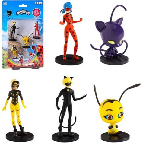 Miraculous Ladybug Pencil Toppers 5pk Zoe Vesperia Pollen Character ...