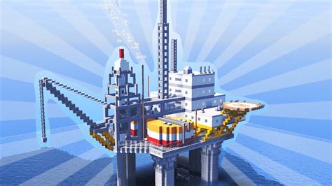 build  oil platform  minecraft creative building oil rig
