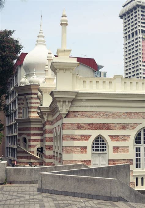 Masjid Jamek Mosque In Center Of City Cityscape Editorial Image