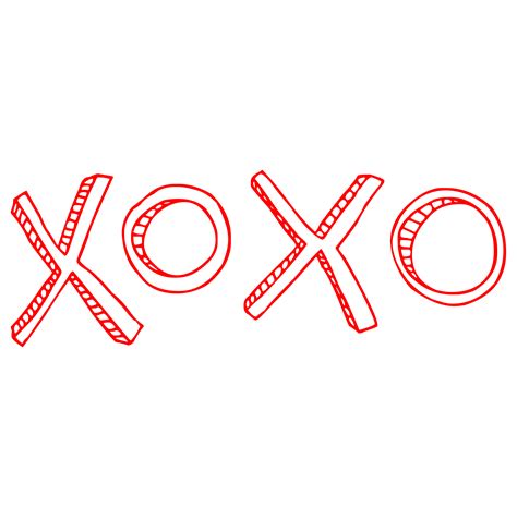 Hand Drawn Xoxo Lettering On Transparent Background 17177881 Png