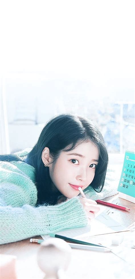 Iu Aesthetic IPhone Iu Aesthetic Artis Gadis Korea Ilustrasi