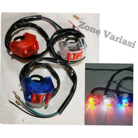 Jual Saklar On Off Stang Transparan Led Universal Di Lapak Gvr Motor