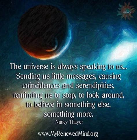 Universe Is Always Speaking To Us Inspirational Quotes Pinte