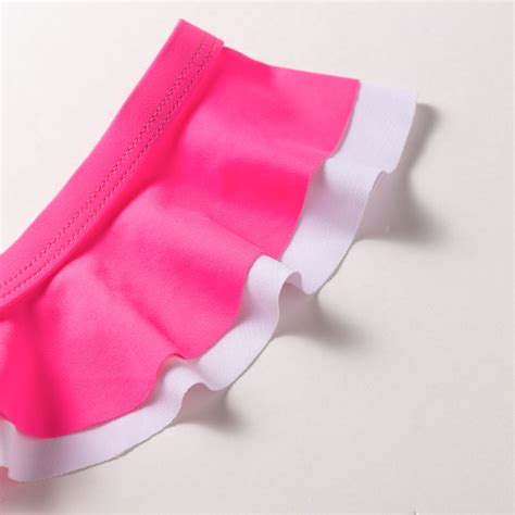 Free Shipping Sexy High Waist Bikini One Shoulder Swimsuit Female Ruffle Bathing Suit Retro