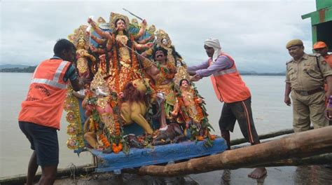 idols immersed durga puja festivity ends assam times