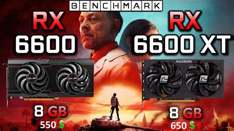 Rx 6600 Vs Rx 6600 Xt Test In 8 Games 1080p 1440p Youtube