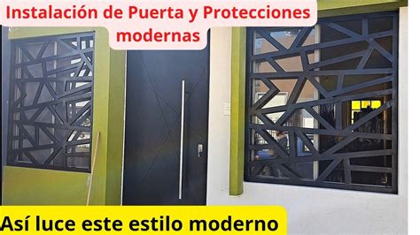 Instalacion De Trabajos De Herreria Puerta Y Protecciones Modernas