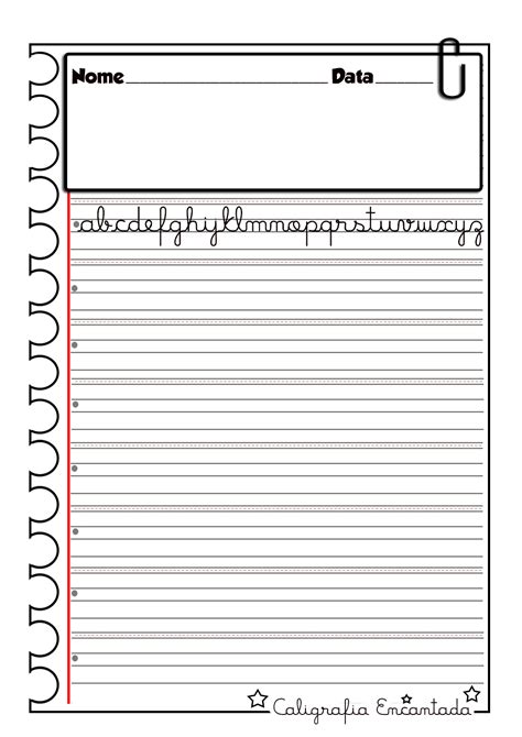 Sugestão Atividade De Caligrafia Livre EspaÇo Educar