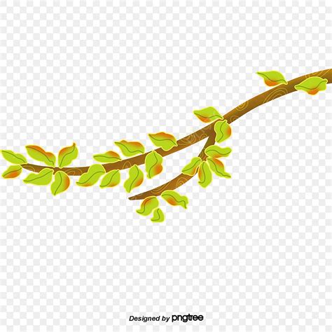 Green Plant Leaves White Transparent Green Plants Branches And Leaves