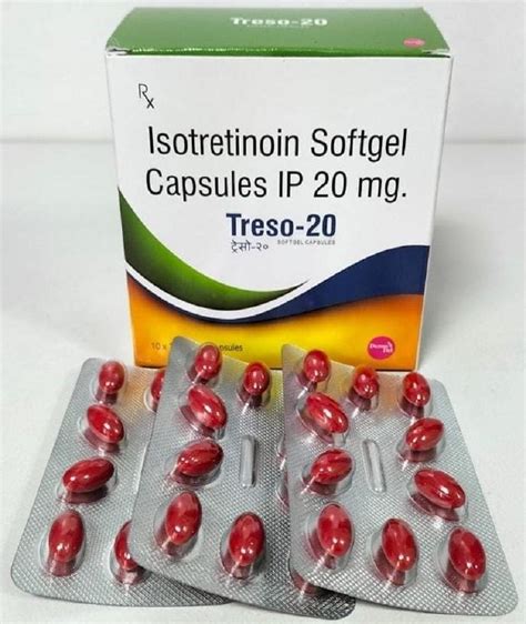 Treso 20 20mg Isotretinoin Softgel Capsules Ip At Best Price In