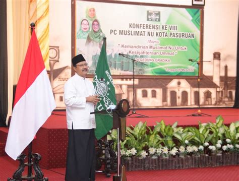 Buka Konfercab Gus Ipul Ajak Muslimat Sinergi Bangun Kota Pasuruan