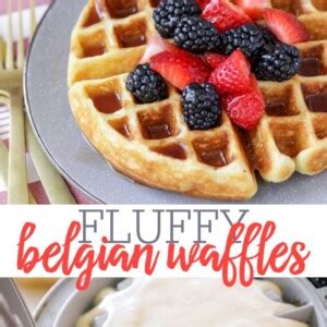 Homemade Belgian Waffles Recipe Video Lil Luna