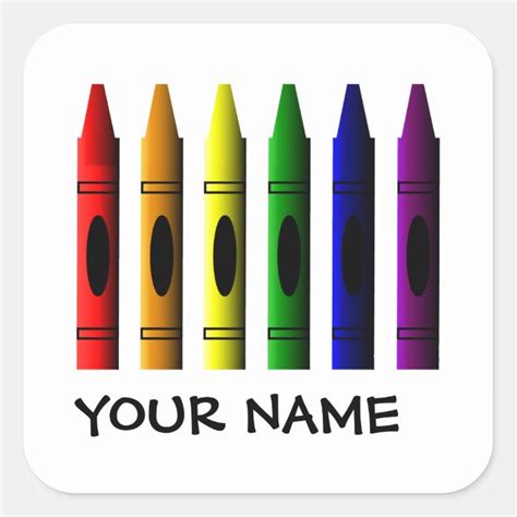 Crayon Labels Template