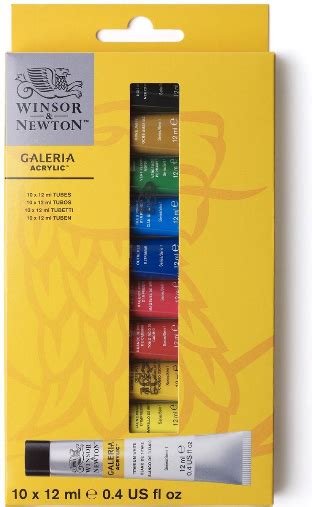 Winsor Newton Galeria Acryl Set 10 X 12ml Brugman Art