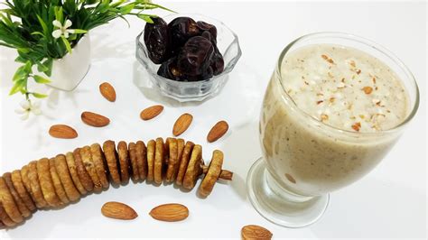 Healthy Khajoor Anjeer Milkshake Dates And Figs Milkshake Sugar