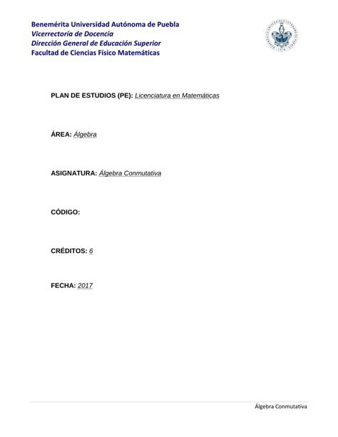 PDF Benemérita Universidad Autónoma de Puebla Vicerrectoría de