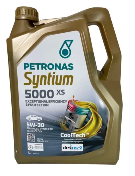 ACEITE LUBRICANTE MOTOR PETRONAS Syntium 5000 XS 5W 30 5 Litros GM