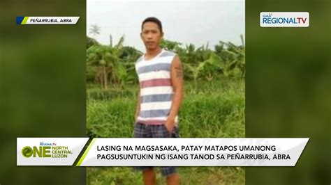 One North Central Luzon Lasing Na Magsasaka Patay Matapos Umanong