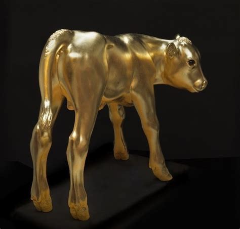 Golden Calf (Gilded Carved Wood Lifesize sculpture) – ArtParkS