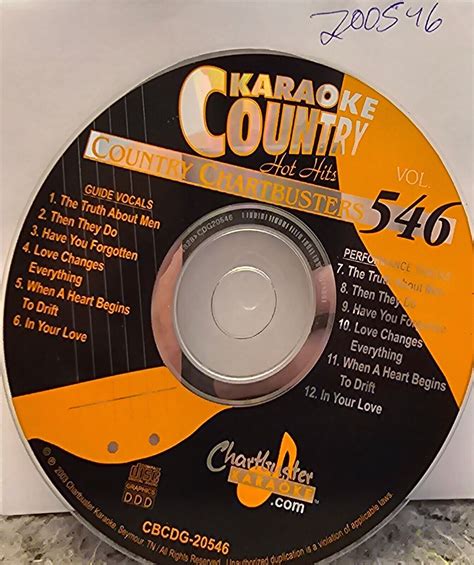 Country Hot Hits Chartbuster Karaoke Cdg Disc Ebay