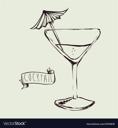 Cocktail Design Royalty Free Vector Image Vectorstock