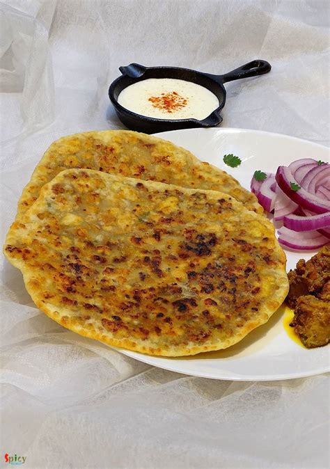 Chicken Keema Paratha Stuffed Flat Bread With Minced Chicken Spicy