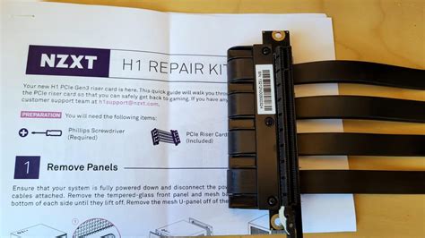 Replacement riser cable for my NZXT H1 just arrived. The mounting holes ...