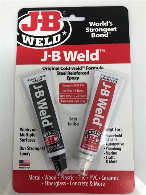 Jb Weld Original Epoxy Adhesive Oz G Set S Allendale