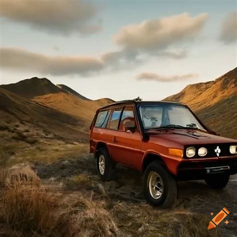 Mitsubishi Suv Conquering Rugged Terrains On Craiyon