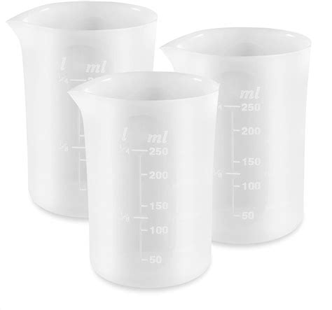 Coopay Vasos Medidores De Silicona De Fl Oz Para Resina