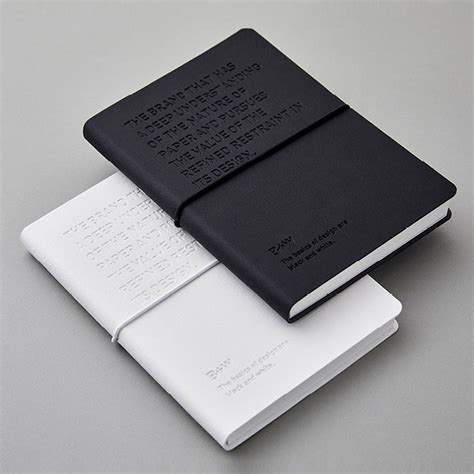 Ardium B W Premium Pu Cover Lined Notebook Notebook Cover Design