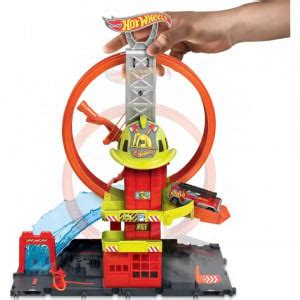 Set De Joaca Hot Wheels City Statie De Pompieri
