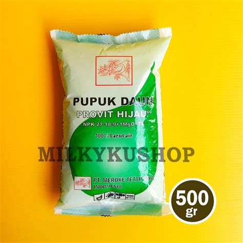 Pupuk Meroke Provit Hijau Npk Gram Kemasan Pabrik Npk Daun Lazada