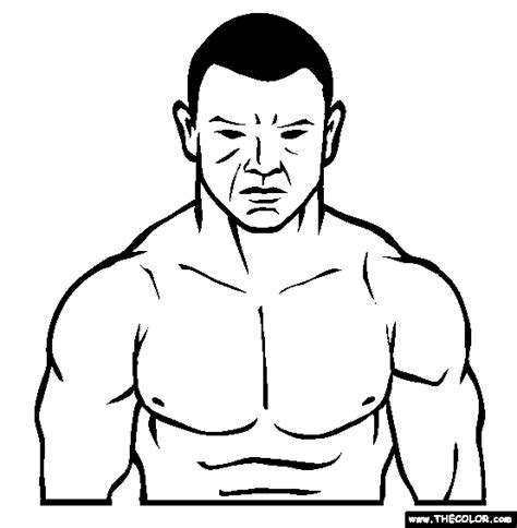 Famous Mma Mixed Martial Arts Fighter Coloring Pages