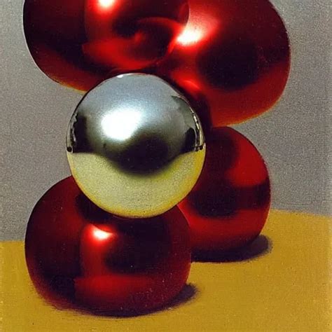 Chrome Spheres On A Red Cube Mezzotint Stable Diffusion OpenArt