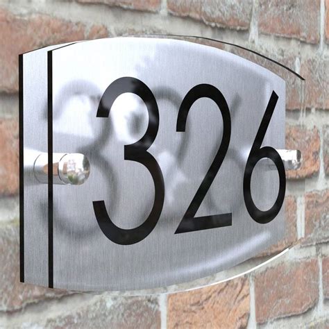 Modern Contemporary Property Number Door Sign Plaque – Giftsparkes